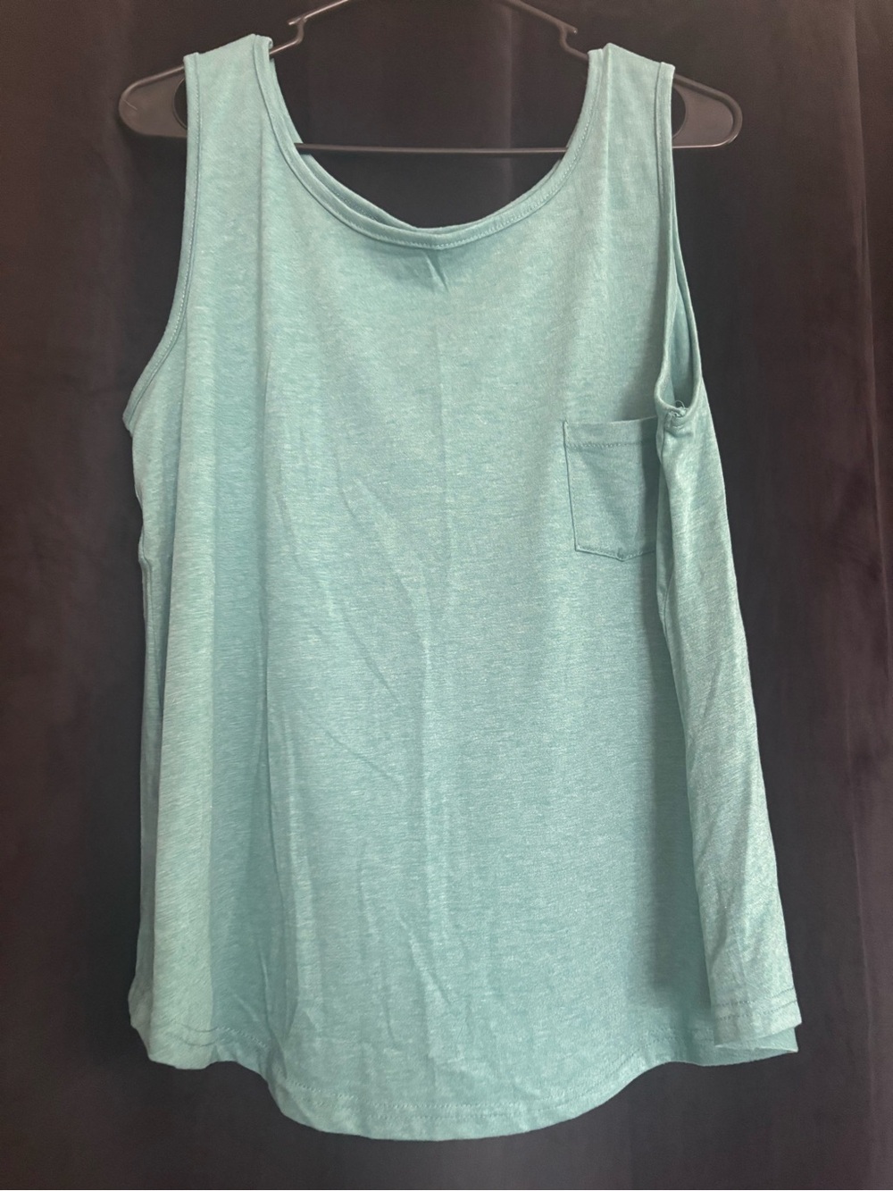 Lightweight Mint Tank with Chest Pocket